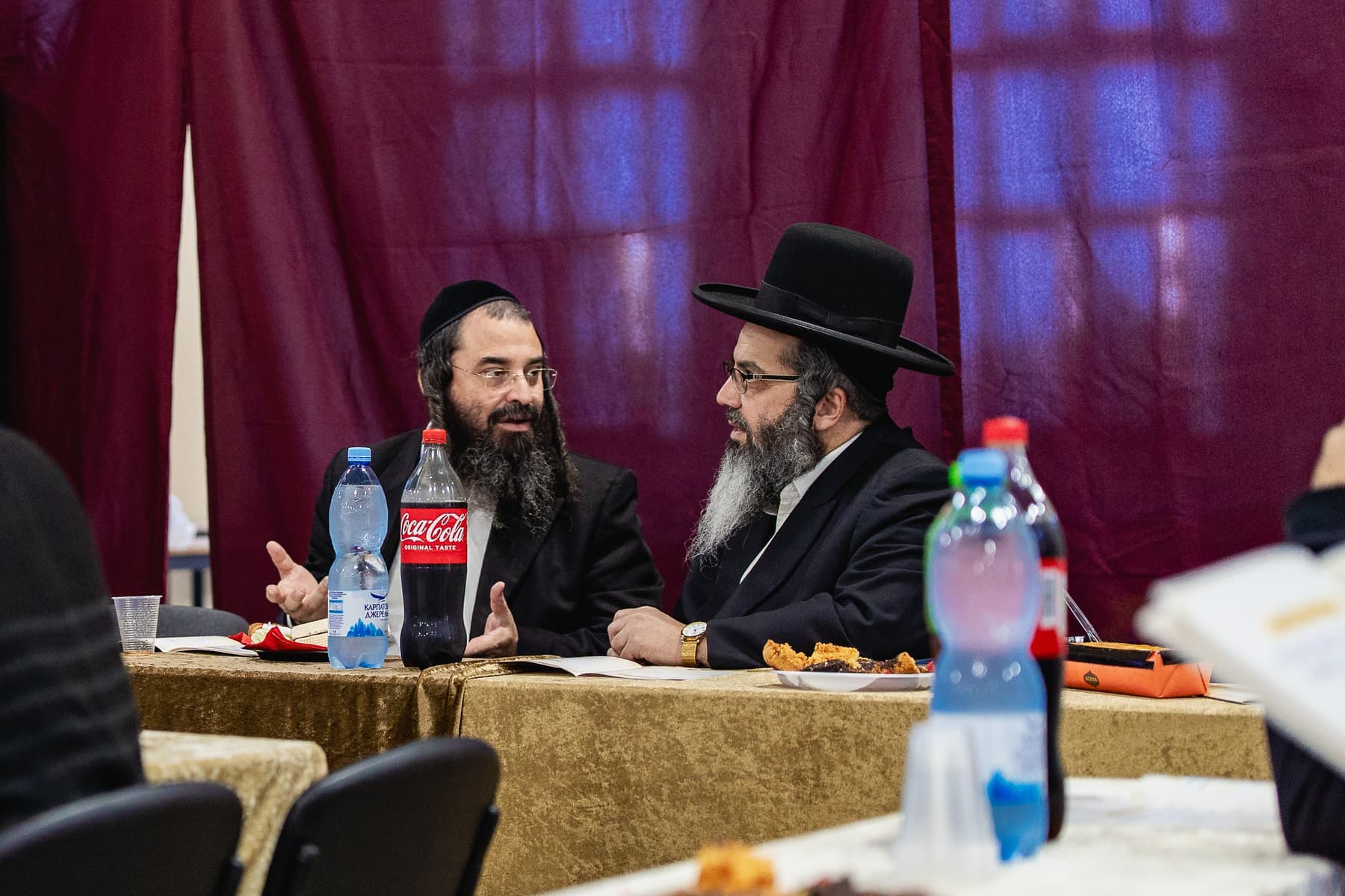 Boys seated for Mesibat Chumash at Keter Torah Uman